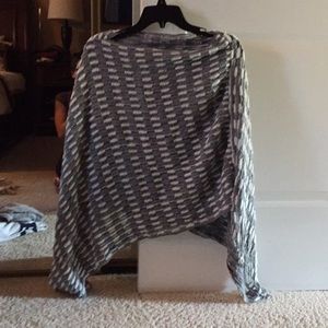 Gray poncho
